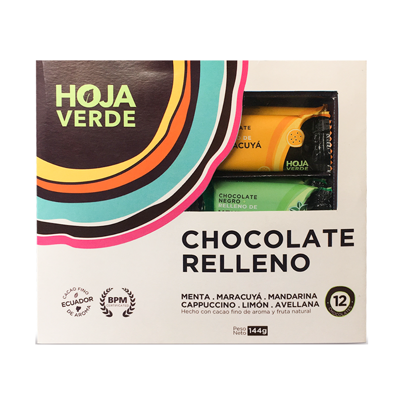 Bombones rellenos de ganache una fina crema de chocolate